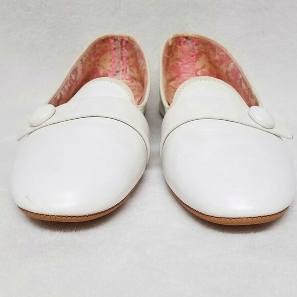 VINTAGE 68 Daniel Green Happy Pearl Leather Flats - Picture 5 of 9